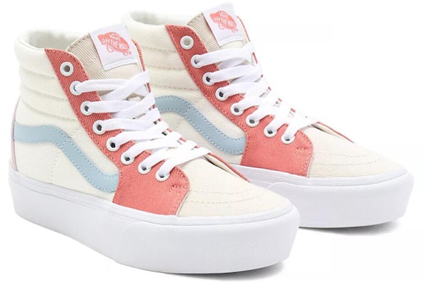 Vans SK8-Hi Platform 2.0 Twill 'Pink Blue' VN0A3TKN9MK Lookbook Vans SK8-Hi Platform 2.0 Twill 'Pink Blue' VN0A3TKN9MK