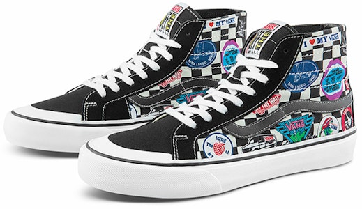 Vans SK8-HI プリント 黒 (ユニセックス) VN0A3MV13P0 Lookbook Vans SK8-HI プリント 黒 (ユニセックス) VN0A3MV13P0