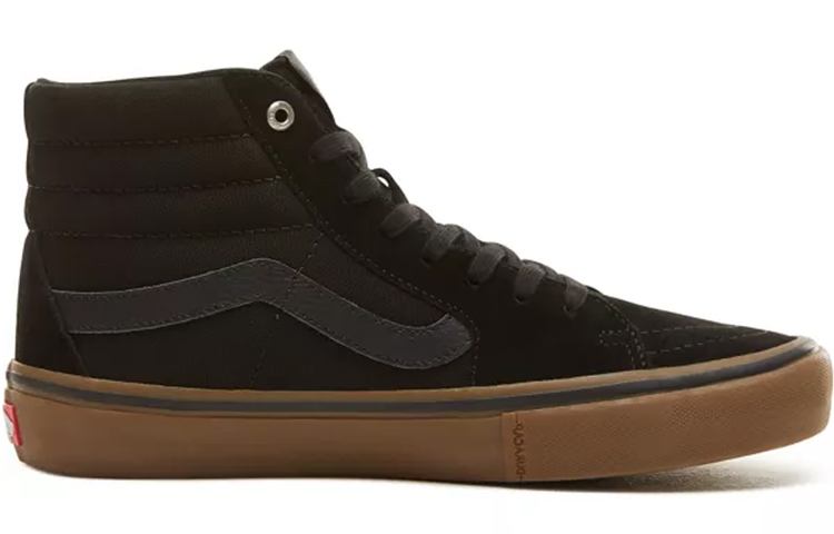 Order Vans Sk8-Hi Pro 黑棕色高帮滑板鞋 VN000VHGB9M