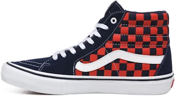 Vans Sk8-Hi Pro 'Checkerboard - Navy Orange' VN000VHGW7E Vans Sk8-Hi Pro 'Checkerboard - Navy Orange' VN000VHGW7E
