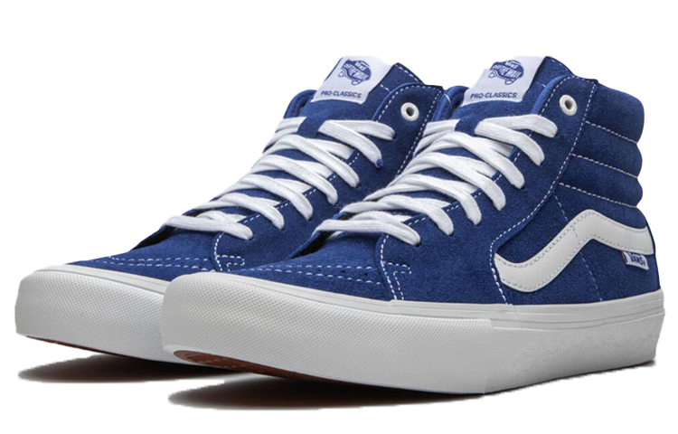 Order 반스 스케이트-하이 프로 "트루 블루" VN000VHG815