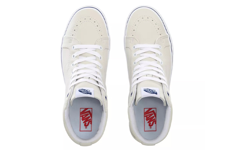 Shop Vans Sk8-Hi 經典復刻「奶油皮革」VN0A4U3D2NU