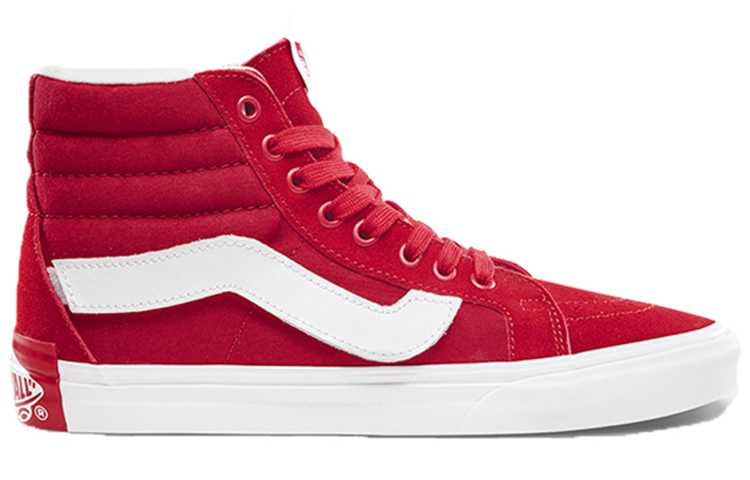 Order 반스 스케이트-하이 리이슈 '레드 화이트' VN0A2XSBSHL