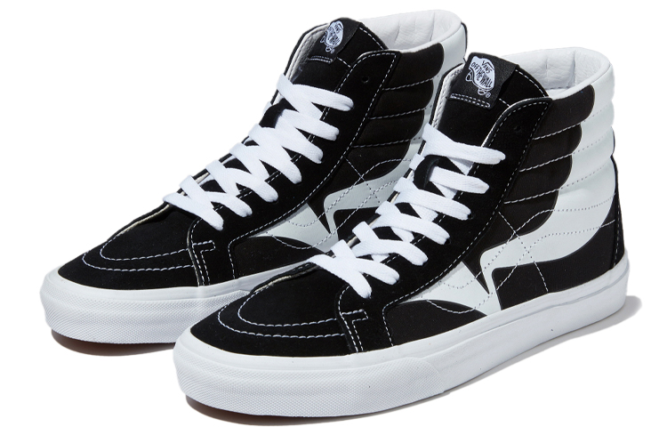 Lookbook Vans Sk8-Hi Reissue 'Warp - Hitam Putih' VN0A4U3D21N