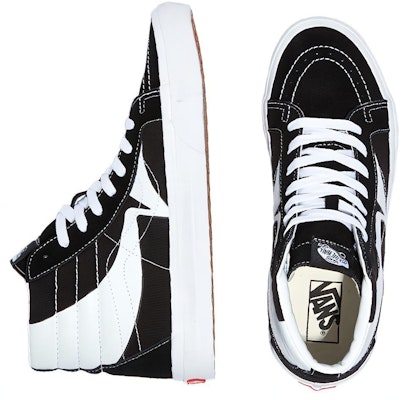 Vans Sk8-Hi Reissue 'Warp - Hitam Putih' VN0A4U3D21N Shop Vans Sk8-Hi Reissue 'Warp - Hitam Putih' VN0A4U3D21N