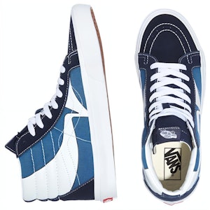 Vans Sk8-Hi Reissue 'Warp - Parisian Night Navy' Pria/Navy VN0A4U3D21Q Shop Vans Sk8-Hi Reissue 'Warp - Parisian Night Navy' Pria/Navy VN0A4U3D21Q