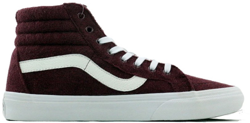 Vans Sk8-Hi Reissue 潮流 輕便耐磨防滑 高筒休閒板鞋 男女同款 酒紅色 Order Vans Sk8-Hi Reissue 潮流 輕便耐磨防滑 高筒休閒板鞋 男女同款 酒紅色