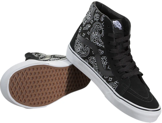 Vans SK8-HI Reissue Bandana Stitch Schwarz VN0003CAI9P Shop Vans SK8-HI Reissue Bandana Stitch Schwarz VN0003CAI9P