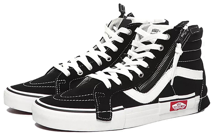Shop Vans SK8 HI 重新發行帽 去結構 高筒 滑板鞋 男女款 黑白