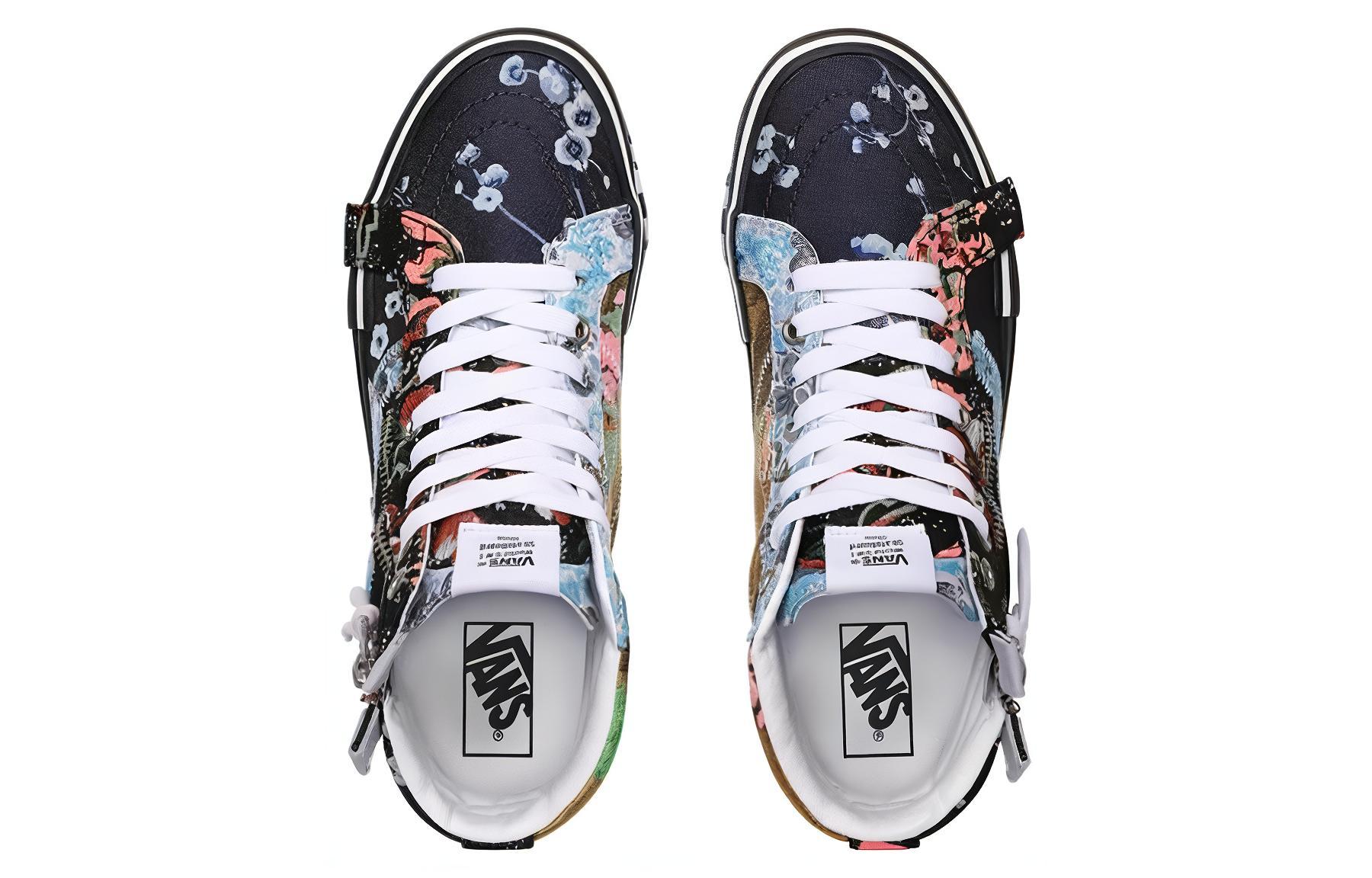 Shop Vans Sk8-Hi Reissue CAP '花卉' 高帮滑板鞋 VN0A3WM1XHQ