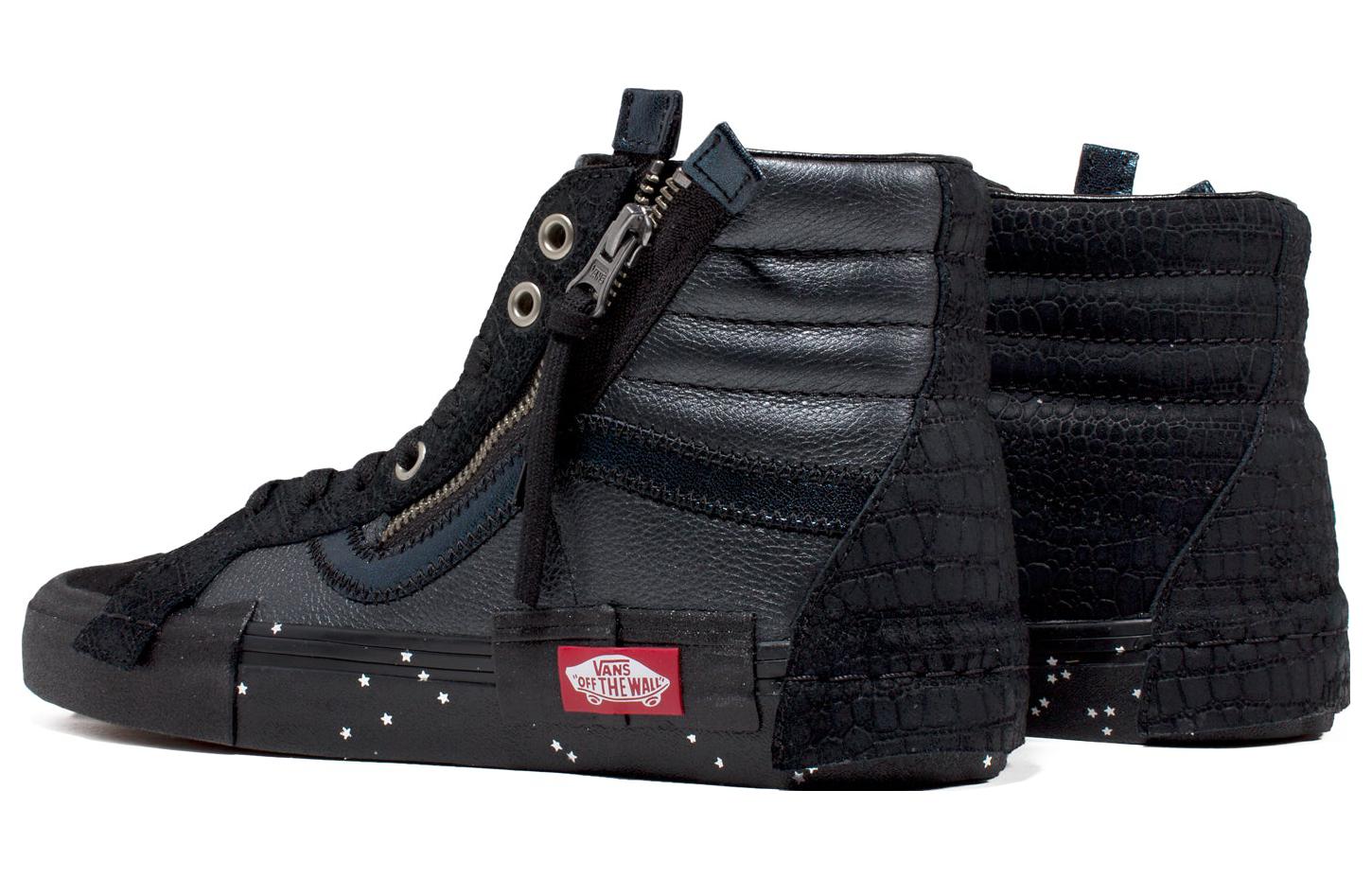 Lookbook 반스 스케이트-하이 리이슈 캡 '글리터 믹스 - 블랙' VN0A3WM1TUS VN0A3WM1TUS