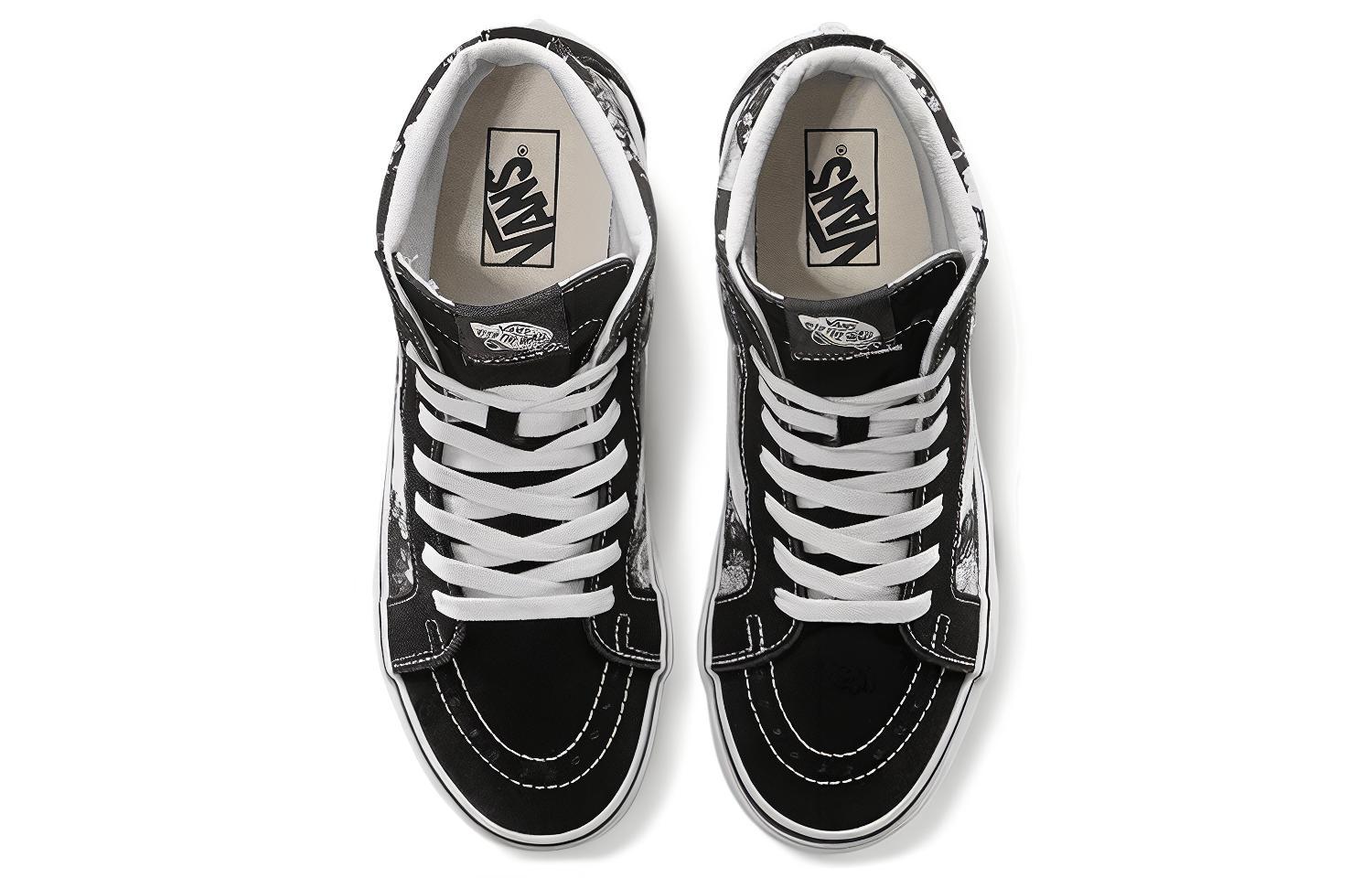 Shop Vans SK8 HI 復刻版 高筒運動鞋 男女款 黑白
