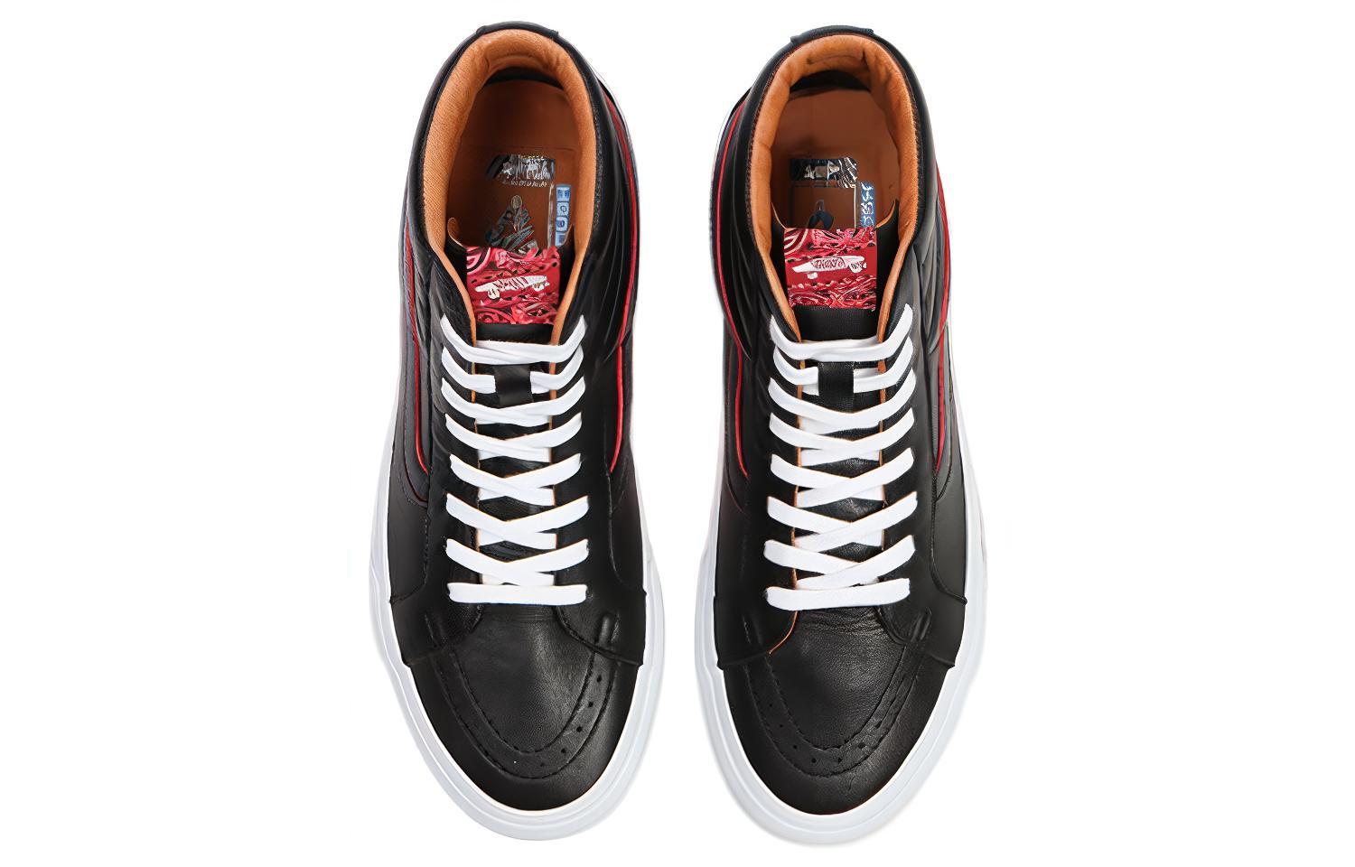 Shop Vans Sk8-Hi Reissue LX 'Bandana - Hitam Merah Balap' VN0A4BVHIZQ