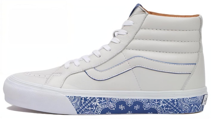 Vans Sk8-Hi Reissue LX 'Bandana - White True Blue' VN0A4BVH7WM Buy Vans Sk8-Hi Reissue LX 'Bandana - White True Blue' VN0A4BVH7WM