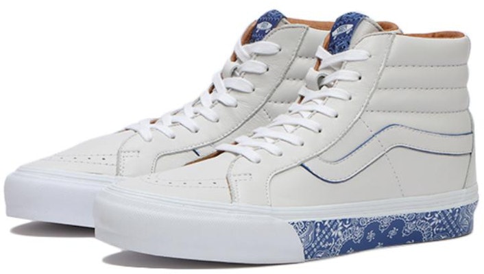 Vans Sk8-Hi Reissue LX 'Bandana - White True Blue' VN0A4BVH7WM Lookbook Vans Sk8-Hi Reissue LX 'Bandana - White True Blue' VN0A4BVH7WM