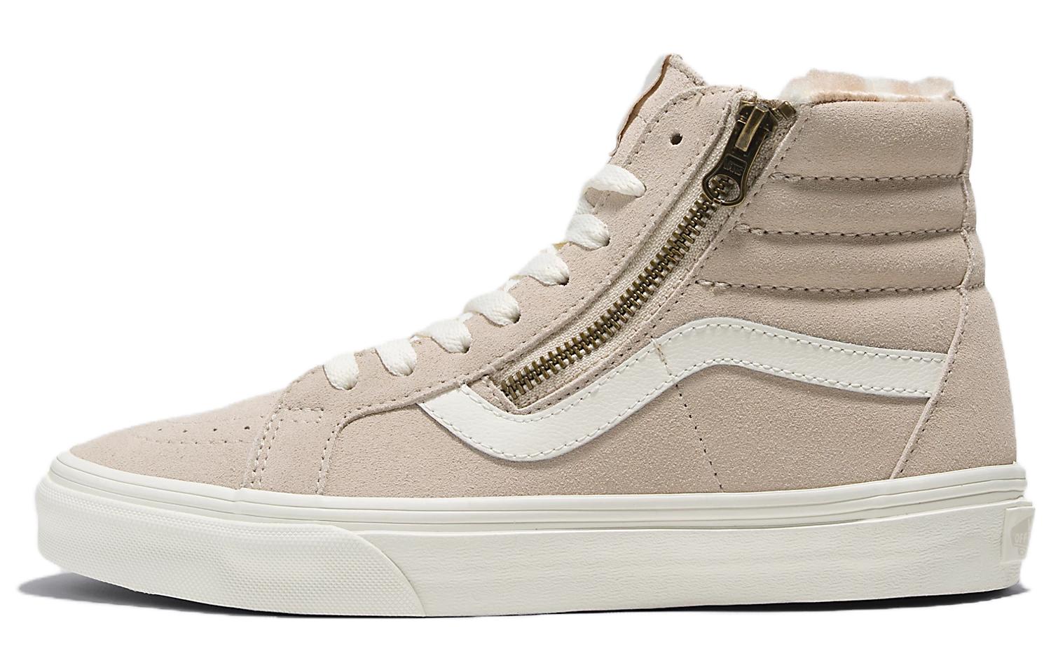 Vans Sk8-Hi Reissue Side Zip Cozy Hug Sherpa 'Beige' VN0007NZBLL