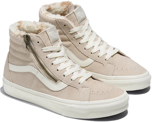 Vans Sk8-Hi Reissue Side Zip Cozy Hug Sherpa 'Beige' Sepatu Beige VN0007NZBLL Order Vans Sk8-Hi Reissue Side Zip Cozy Hug Sherpa 'Beige' Sepatu Beige VN0007NZBLL