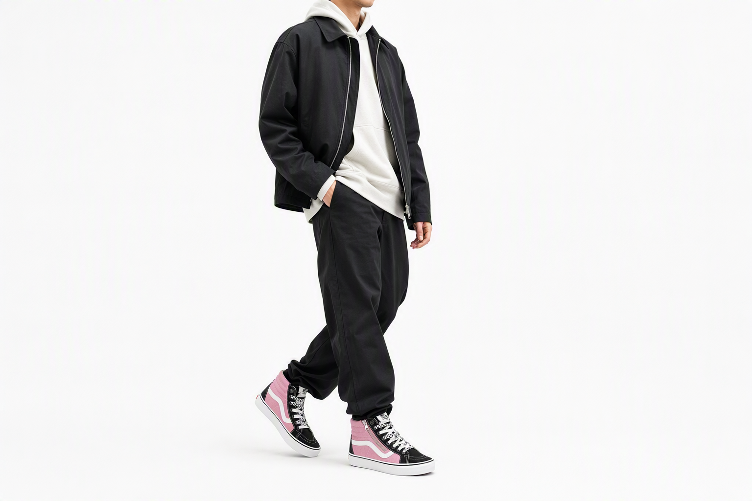 Order Vans SK8-HI 重新发行拉链粉色 VN0007NZPCA