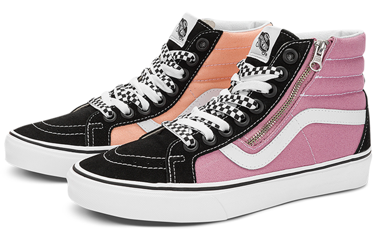 Shop Vans SK8-HI 重新发行拉链粉色 VN0007NZPCA