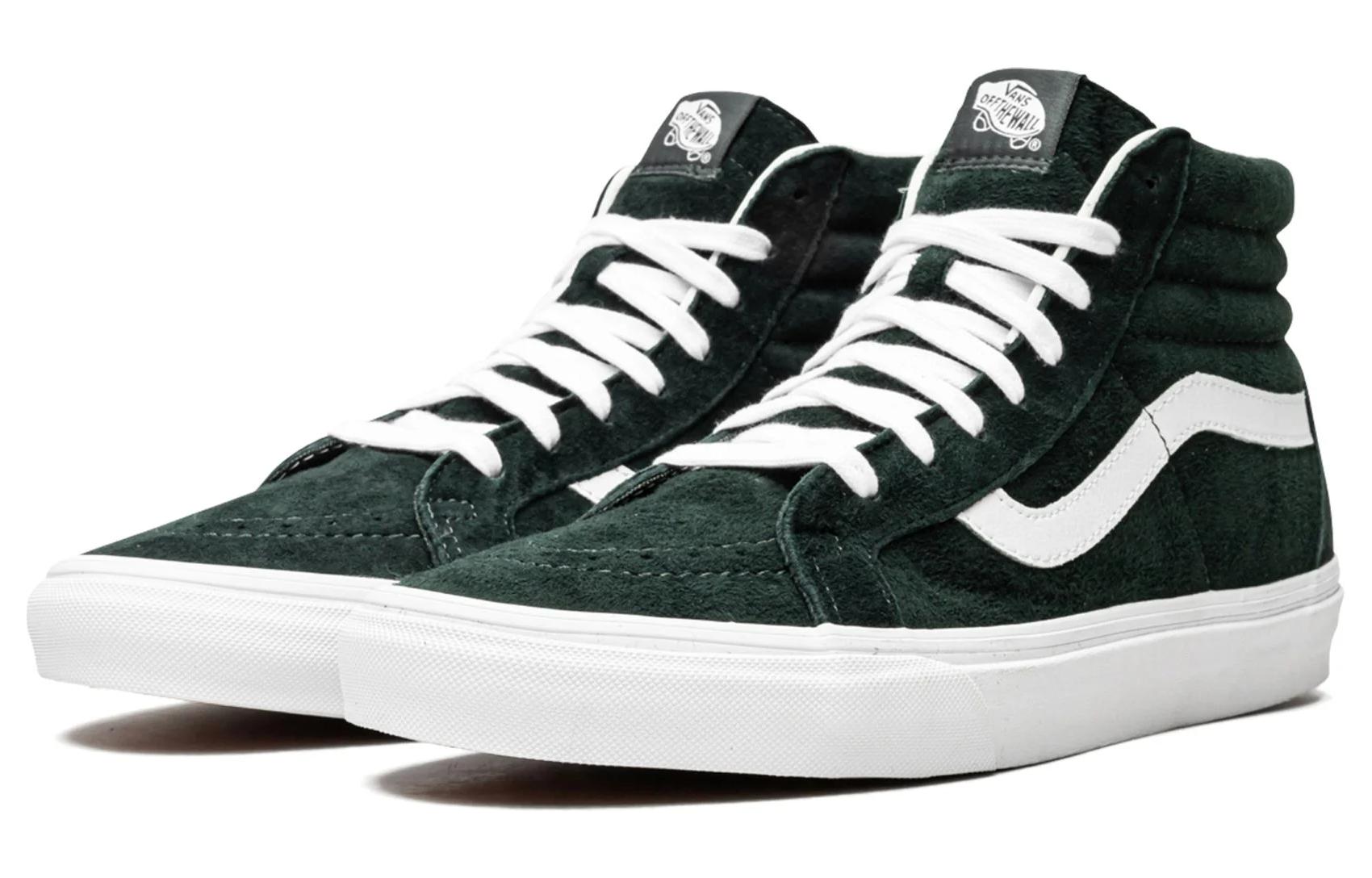 Order Vans Sk8-Hi Reissue Suede 'Darkest Spruce' Gelap Pulasan. VN0A2XSBU5J