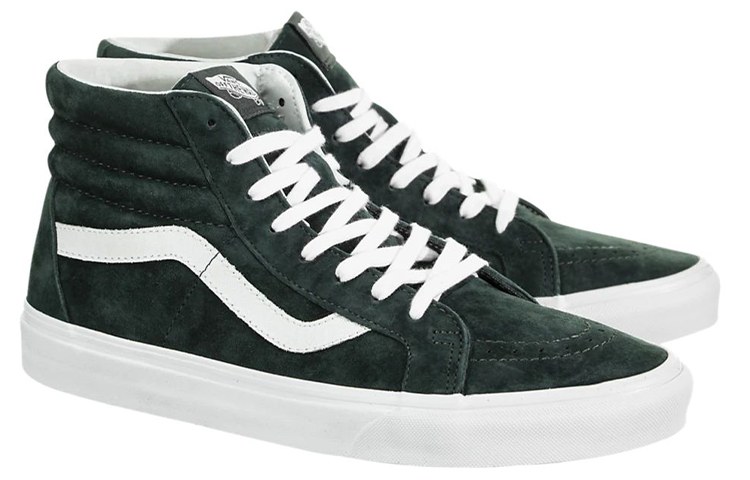 Lookbook Vans Sk8-Hi Reissue Suede 'Darkest Spruce' Gelap Pulasan. VN0A2XSBU5J