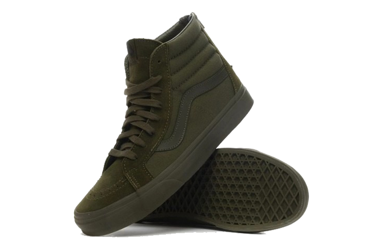 Shop Vans SK8-Hi Reissue Zip Verde Hiedra V004KYJUV