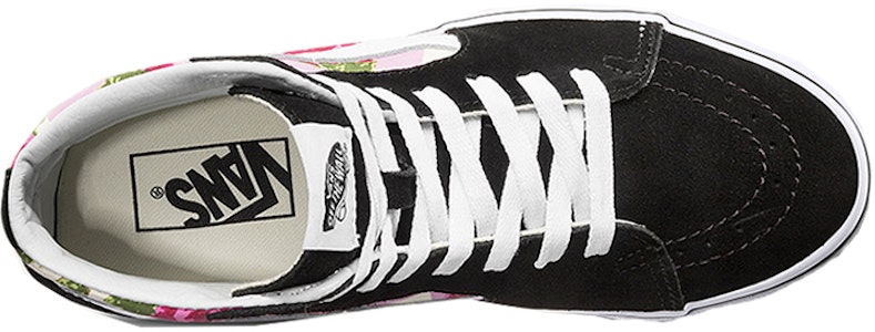 Vans SK8 HI Romantic Floral 復古 水彩玫瑰花 高筒 滑板鞋 女款 黑粉 Shop Vans SK8 HI Romantic Floral 復古 水彩玫瑰花 高筒 滑板鞋 女款 黑粉