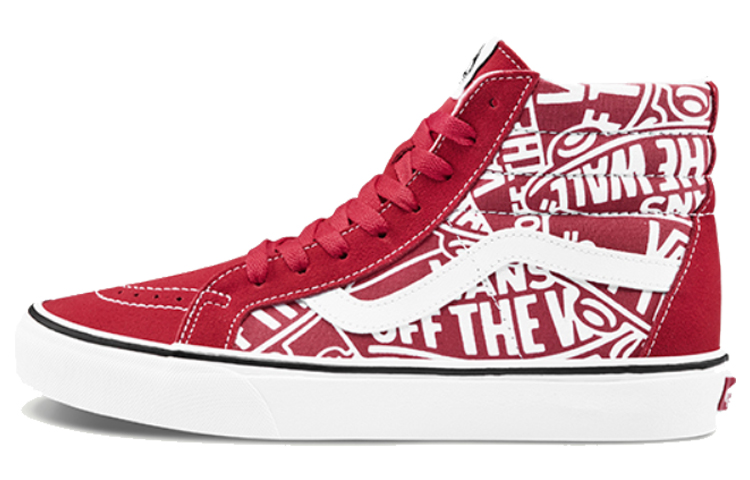 Vans SK8-HI Rrissue Retro High Top Casual Skate Shoes Unisex Red White VN0A2XSBUKL