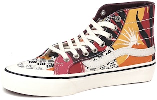 Vans SK8 HI Sf 潮流百搭 休閒 高幫 板鞋 男女同款 彩色印花 Lookbook Vans SK8 HI Sf 潮流百搭 休閒 高幫 板鞋 男女同款 彩色印花