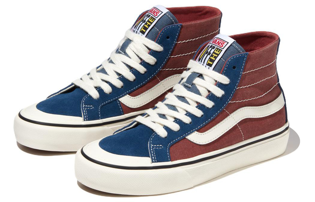 Lookbook Vans SK8 HI Skate-Hi 138 Decon VR3 SF 潮流休閒 防滑耐磨 高筒 溜板鞋 男女款 紅藍白