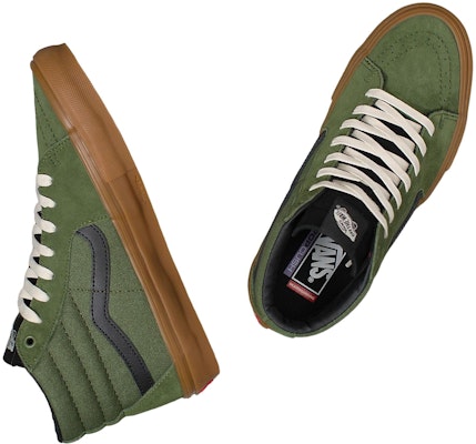 Vans SK8 HI 滑板防滑耐磨 高筒 鞋款 男女均適 深綠色 Shop Vans SK8 HI 滑板防滑耐磨 高筒 鞋款 男女均適 深綠色