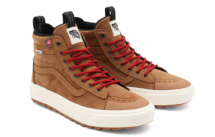 Lookbook Vans SK8 HI 輕便耐磨 高筒滑板鞋 男女同款 棕色