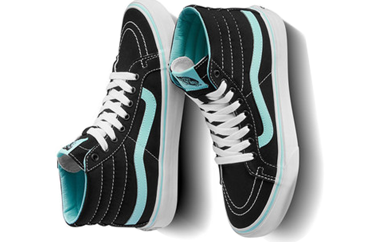 Shop Vans Sk8-Hi Slim '黑蓝配色' VN00018IGZR