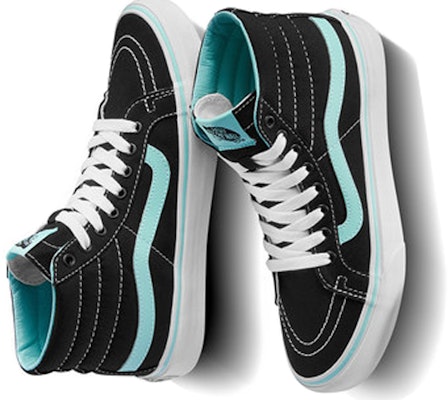 Vans Sk8-Hi Slim 'Pop - Hitam Biru Tint' VN00018IGZR Shop Vans Sk8-Hi Slim 'Pop - Hitam Biru Tint' VN00018IGZR