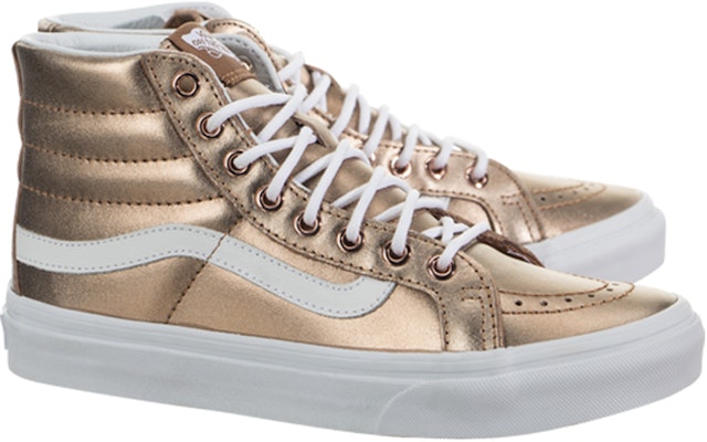Vans SK8-HI Slim Casual Skateboarding Shoes Gold VN0A32R2LZ9 Lookbook Vans SK8-HI Slim Casual Skateboarding Shoes Gold VN0A32R2LZ9