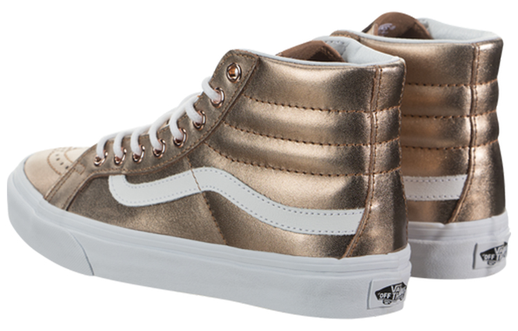 Shop Vans SK8-HI Slim Kasut Skateboard Kasual Emas VN0A32R2LZ9