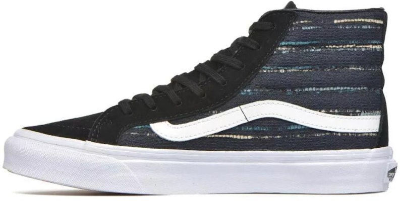 Vans Sk8-Hi Slim Italian Weave 'Black Multi' VN00018IJR2 Buy Vans Sk8-Hi Slim Italian Weave 'Black Multi' VN00018IJR2