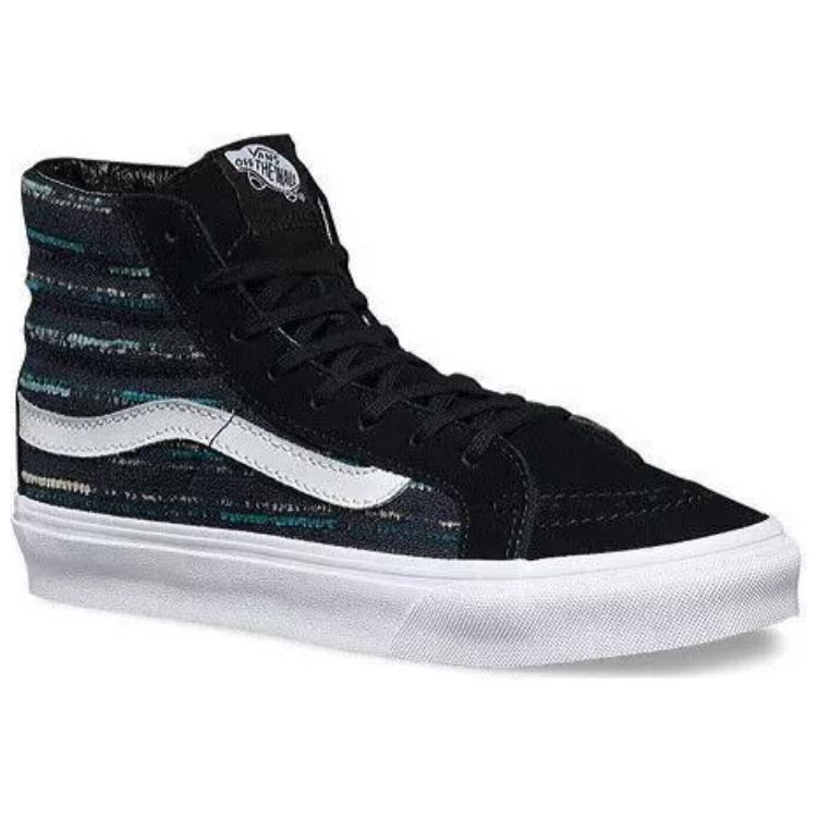 Order Vans Sk8-Hi Slim Italian Weave 'Hitam Multi' VN00018IJR2