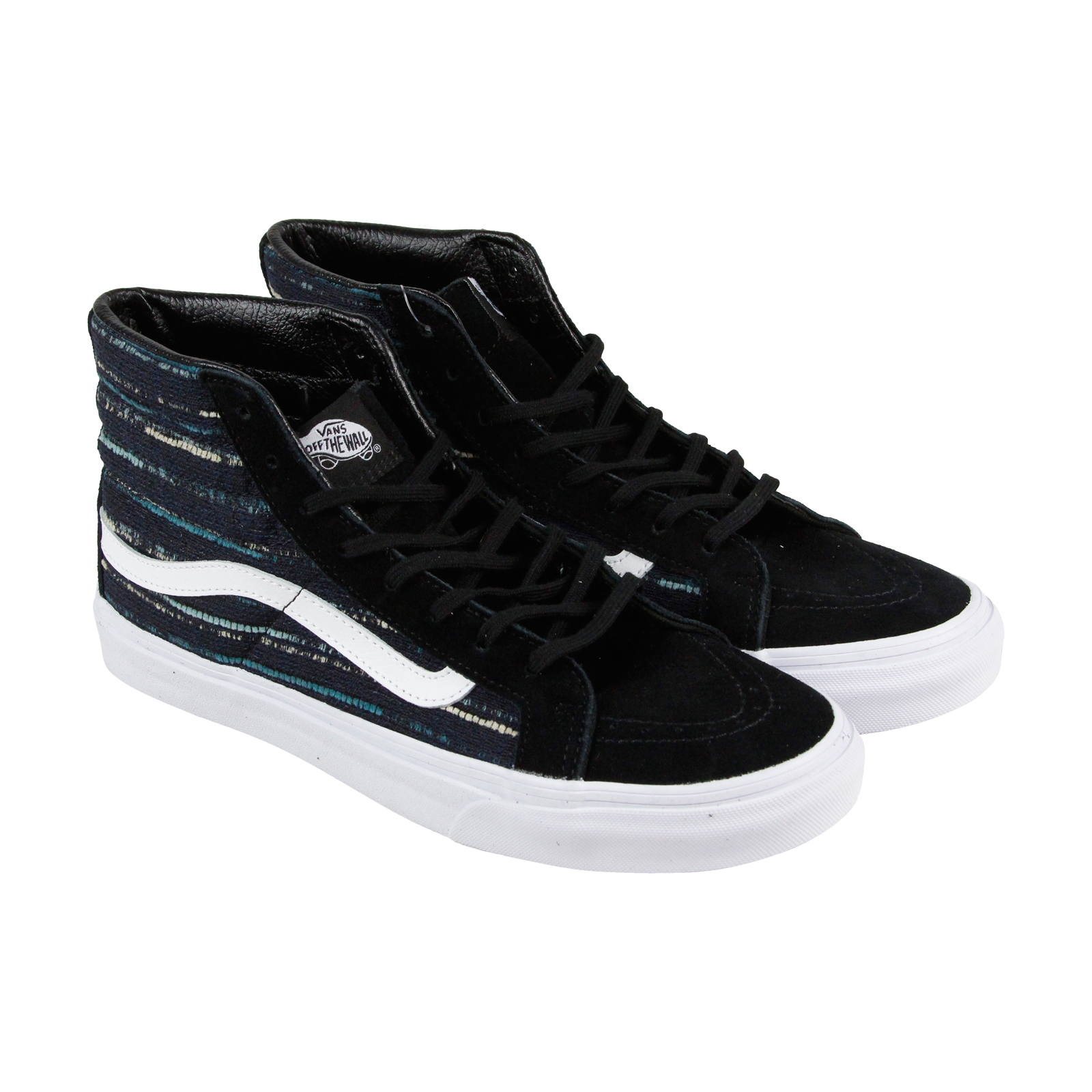 Lookbook Vans Sk8-Hi Slim Italian Weave 'Hitam Multi' VN00018IJR2