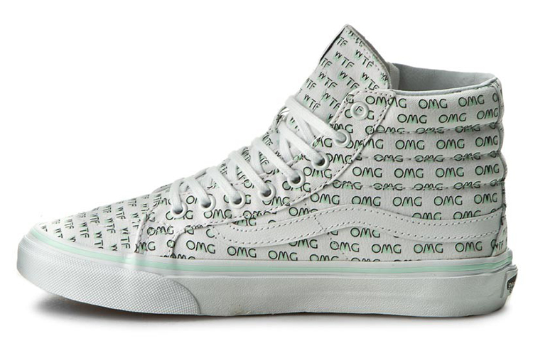 Buy 반스 스키트하이 슬림 화이트/그린 (50 characters) VN0A32R2MUR