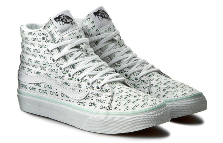 Lookbook 반스 스키트하이 슬림 화이트/그린 (50 characters) VN0A32R2MUR