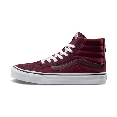Vans SK8-HI Slim Zip Casual Skateboarding Shoes Red Wine
