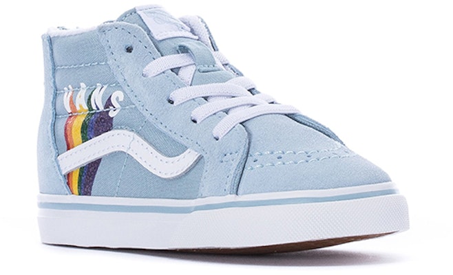 幼童 Vans SK8 HI 時尚復古休閒滑板鞋 藍 Lookbook 幼童 Vans SK8 HI 時尚復古休閒滑板鞋 藍