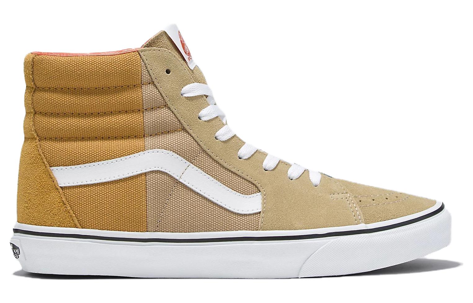 Order Vans Sk8-Hi Split Duck Canvas 'Beige Gold' Kasut Kanvas Emas Beige. VN0009QN448