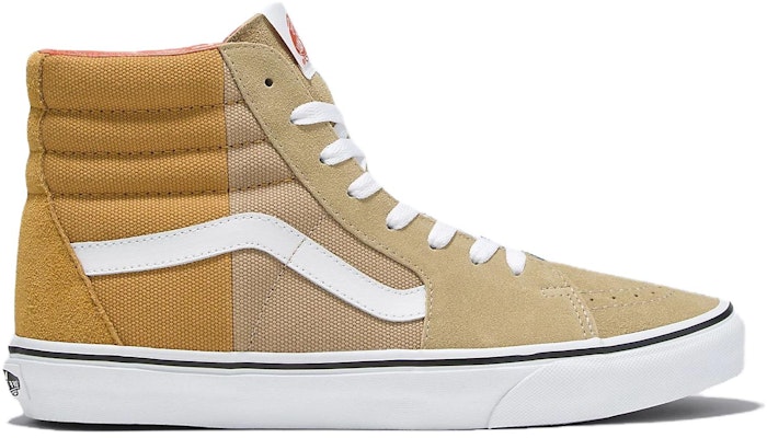 Vans Sk8-Hi Split Duck Canvas 'Beige Gold' Kasut Kanvas Emas Beige. VN0009QN448 Order Vans Sk8-Hi Split Duck Canvas 'Beige Gold' Kasut Kanvas Emas Beige. VN0009QN448
