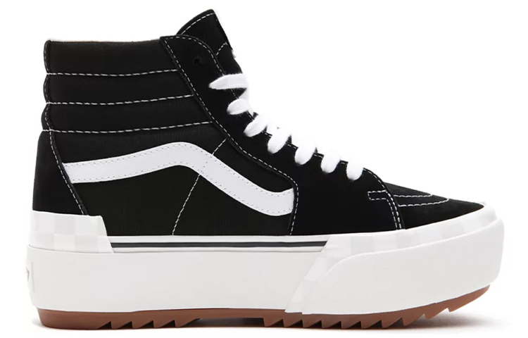 Order 반스 스택드 하이 블랙/화이트 (Vans Stacked High Black/White) VN0A4BTW5ZN