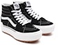 Lookbook 반스 스택드 하이 블랙/화이트 (Vans Stacked High Black/White) VN0A4BTW5ZN