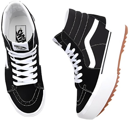 반스 스택드 하이 블랙/화이트 (Vans Stacked High Black/White) VN0A4BTW5ZN Shop 반스 스택드 하이 블랙/화이트 (Vans Stacked High Black/White) VN0A4BTW5ZN