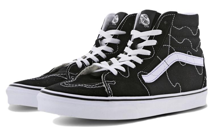 Shop Vans SK8-HI 缝线'黑白' VN0A7Q5NB6O