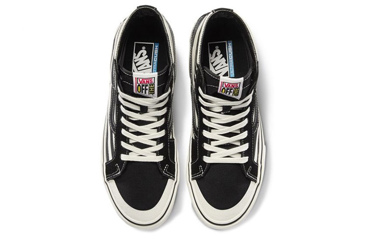 Lookbook Vans SK8-Hi Stripe Kasut Tinggi Unisex Hitam Putih VN0A3ZCEUZS